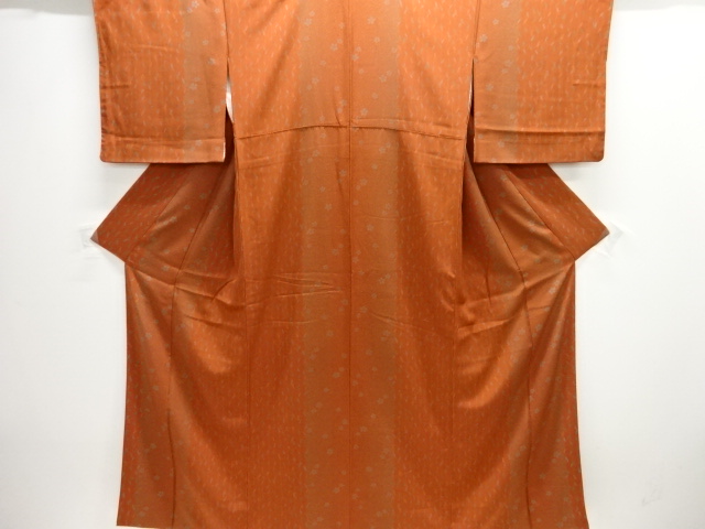 桜に疋田模様小紋着物